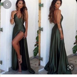 EMERALD GREEN PROM/OCCASION DRESS
